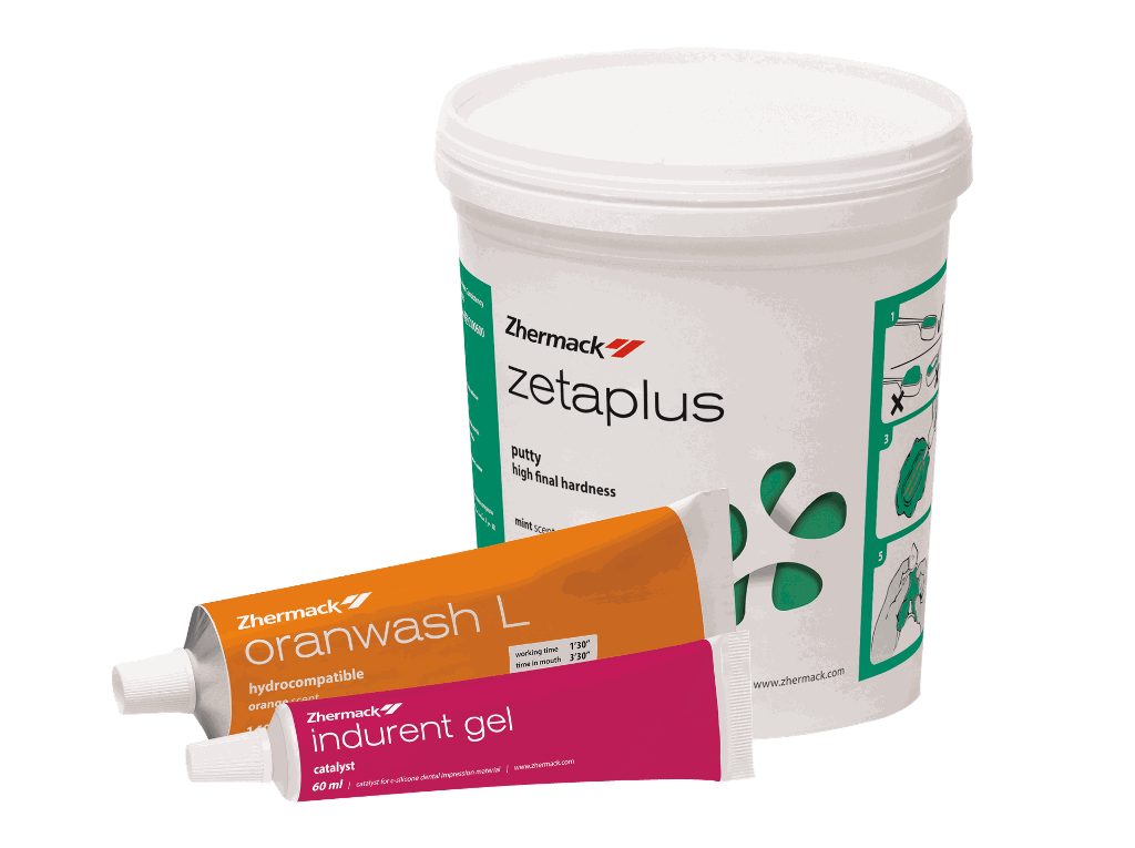 SILICONA DE CONDENSACION ZETAPLUS 900ML + ORANWHASH L + INDURENT REF. C100730