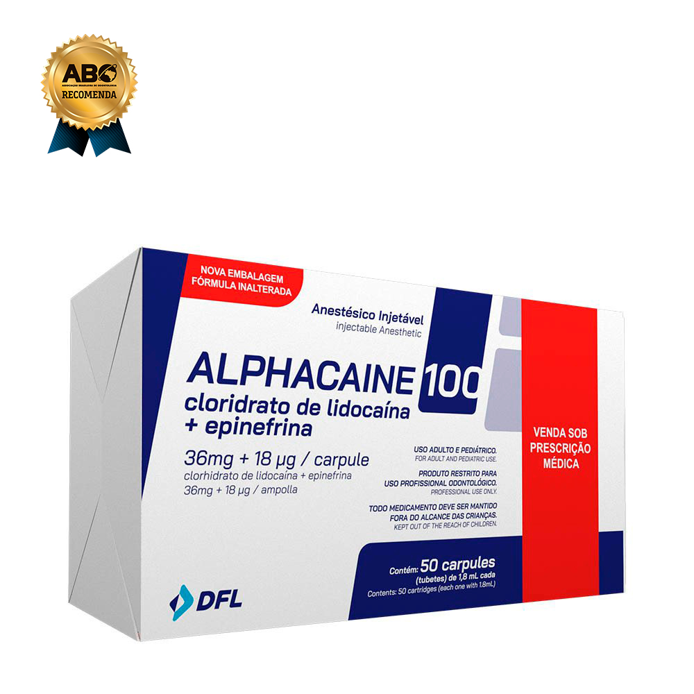 ANESTESIA LIDOCAINA 2 1:100,000 ALPHA CAJA X 50 57886 52469 DFL