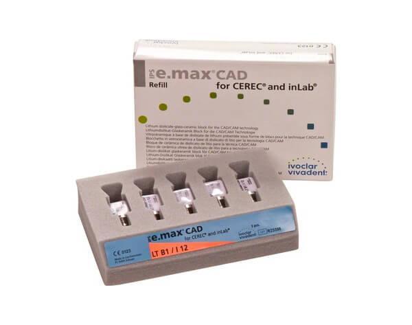 IPS E.MAX CAD CEREC/INLAB LT A1 C14/5 PCS REF. 605328