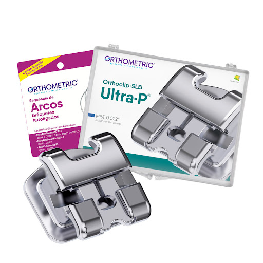BRACKETS METALICOS DE AUTOLIGADO ULTRA-P MBT 0.022" + SECUENCIA DE ARCOS ORTHOMETRIC REF. 10.47.2800