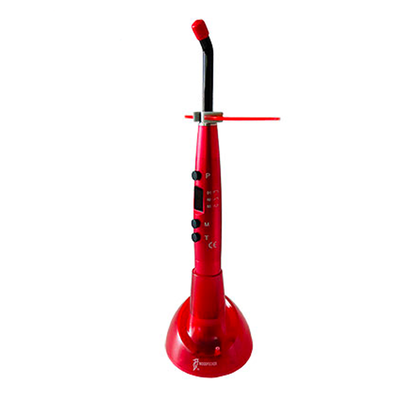 LAMPARA DE FOTOCURADO LED H INALAMBRICA COLOR ROJA