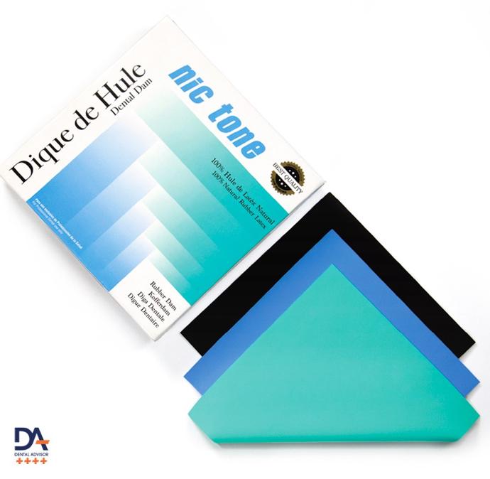 DIQUE DE GOMA NICTONE AZUL 5X5 MEDIANO CAJA 36 HOJAS REF. 144-0020
