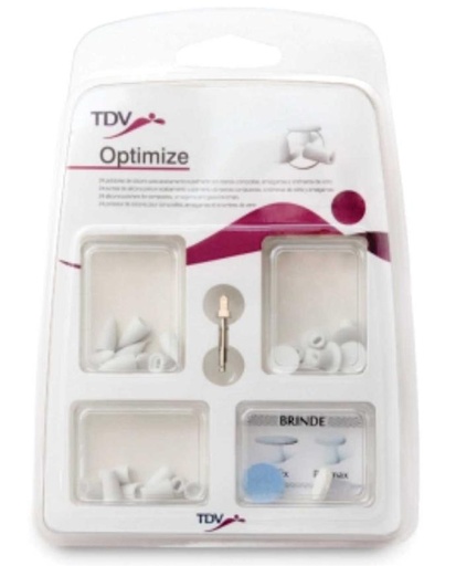 [40956] PUNTAS DE SILICONA OPTIMIZE SURTIDAS 24 PIEZAS + MANDRIL REF. 3021