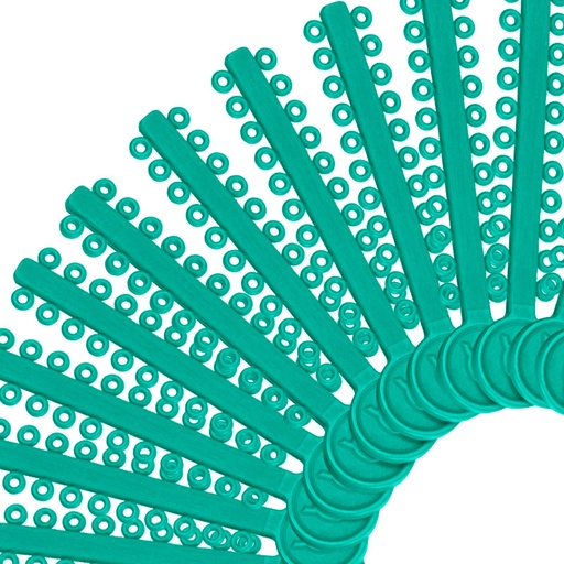 [52524] LIGADURA MODULAR VERDE MAR PAQUETE DE 1012 UNIDADES ORTHOMETRIC REF. 60.06.1005