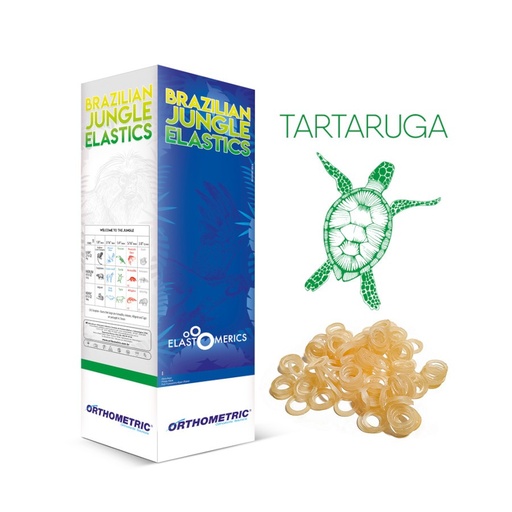 [52549] ELASTICO INTRAORAL 1/4" MEDIO 4.5OZ. FUERZA TORTUGA VERDE PAQUETE DE 5000 UNIDADES ORTHOMETRIC REF. 60.10.2018