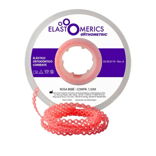 [52576] CADENAS 4.5M CORTA ROSADO BEBE ORTHOMETRIC REF. 60.05.5121
