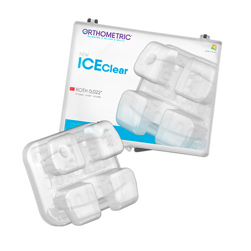 [52695] BRACKETS CERAMICOS NEW ICE CLEAR ROTH 0.022" ORTHOMETRIC REF. 10.87.2000